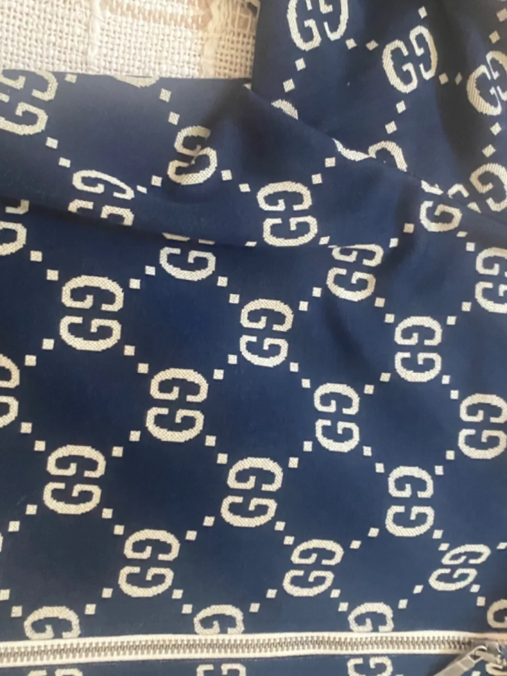 Gucci zip up with gucci garment bag